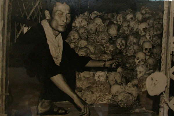 Museo Tuol Sleng (carcere S21), Phnom Penh, Cambogia — Foto Stock