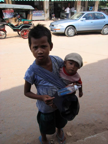 乞丐-柬埔寨，暹粒 — 图库照片