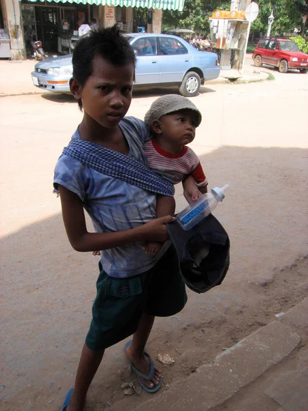 Bedelaar - siem reap, Cambodja — Stockfoto
