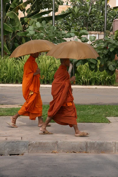 Βουδιστές μοναχοί - siem συγκεντρώνει, Καμπότζη — Φωτογραφία Αρχείου