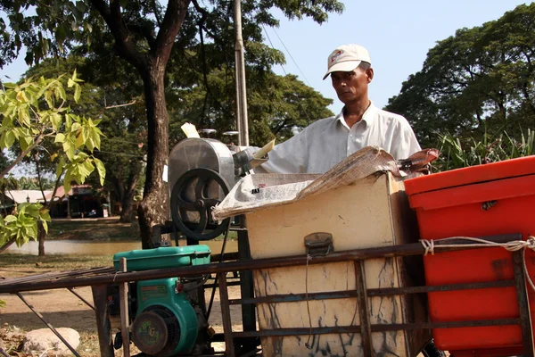 Zuckerrohrverkäufer - siem reap, Kambodscha — Stockfoto