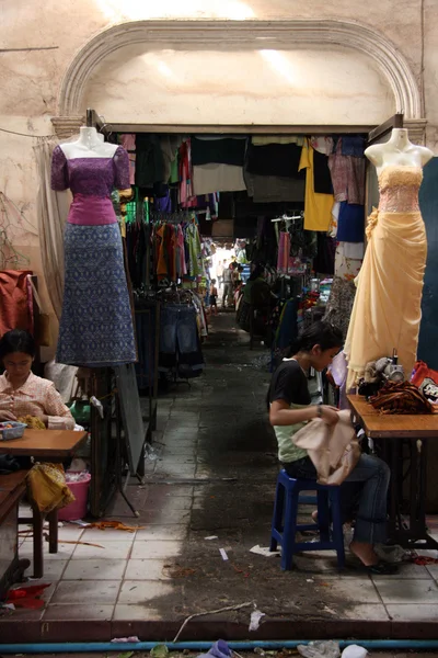 Rynek - siem reap, Kambodża — Zdjęcie stockowe