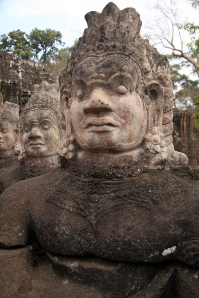 Socha - angkor thom, Kambodža — Stock fotografie