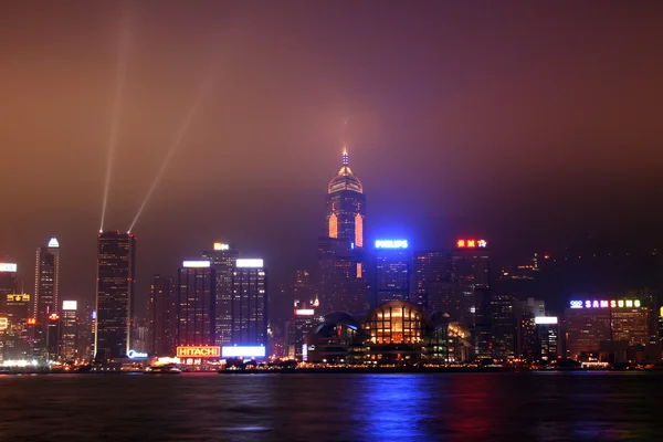 Hongkong, Symfonia światła — Zdjęcie stockowe