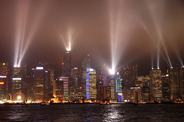 Hongkong, Symfonia światła — Zdjęcie stockowe