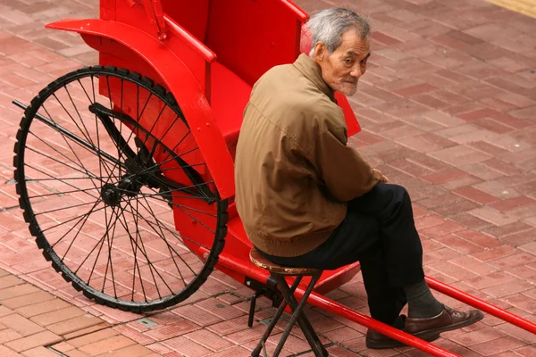 Cyclo - stad van hong kong, Azië — Stockfoto