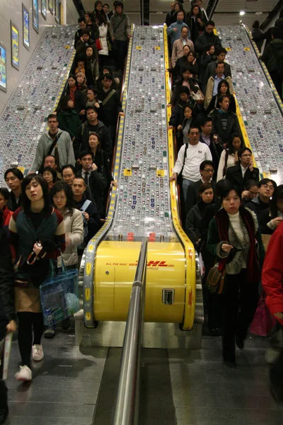 Escada rolante - Hong Kong City, Ásia — Fotografia de Stock