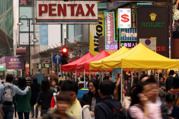 Busy - stad van hong kong, Azië — Stockfoto