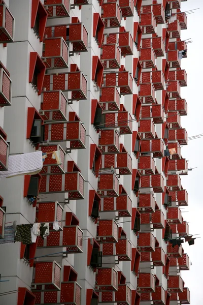 stock image Red Balconies - Singapore