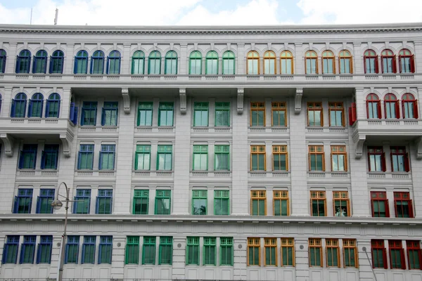 Кольорові Windows - Сінгапур — стокове фото
