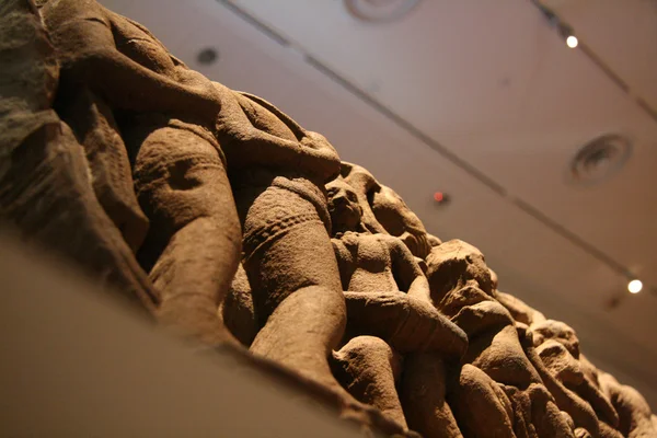 古代雕刻雕塑-亚洲文明博物馆 — 图库照片
