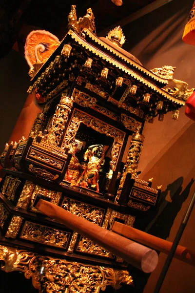 Antike Schnitzskulptur - Museum der asiatischen Zivilisation — Stockfoto