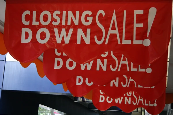 Closing Down Sale Sign