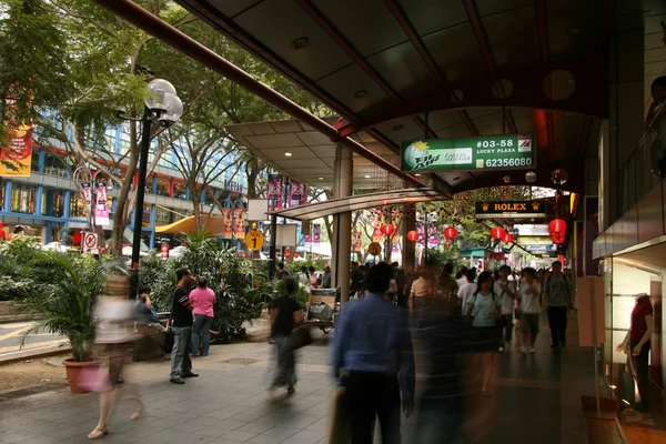 Zakupy - ulicy orchard road, Singapur — Zdjęcie stockowe
