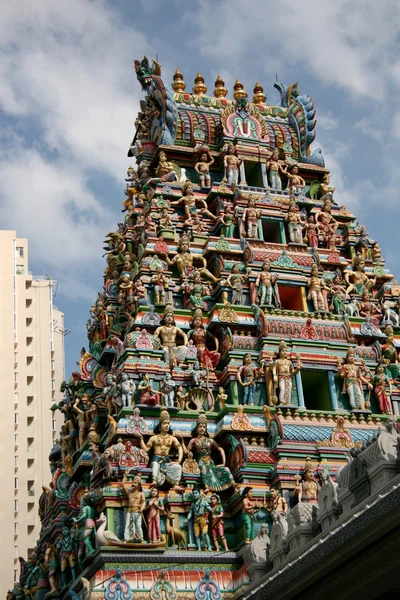 印度教庙-庙学院、 新加坡 — 图库照片