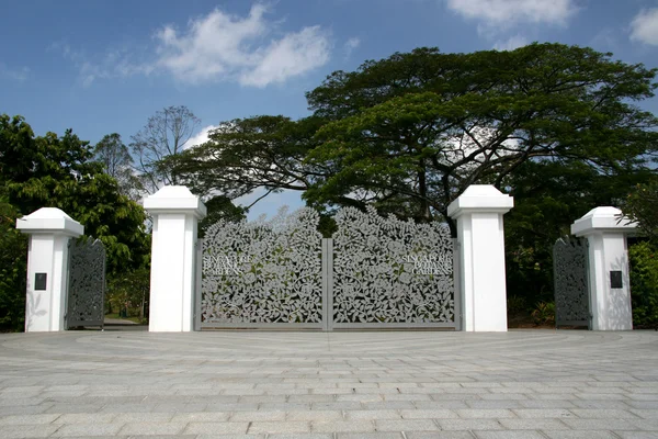 Vchod - botanické zahrady, Singapur — Stock fotografie