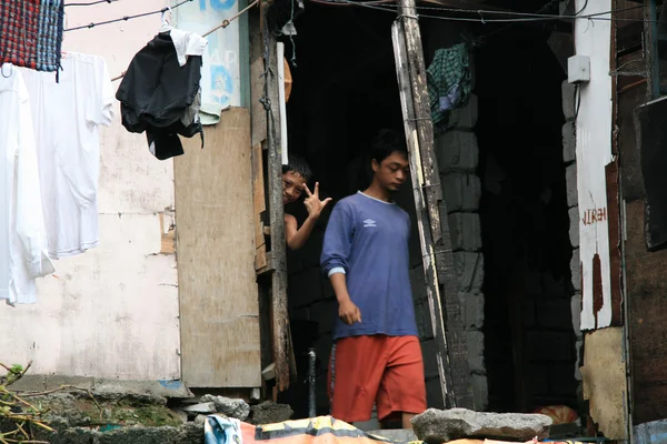 Manila favelas, Filipinas — Fotografia de Stock