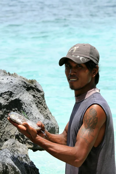 Pescador local - El Nido, Filipinas — Fotografia de Stock