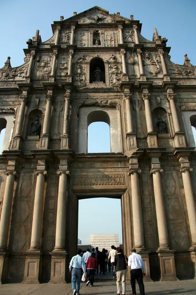 Rovine della Cattedrale di San Paolo, Macao — Foto Stock