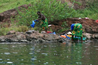 Nil Nehri - bujagali düşer, nehir Uganda - Afrika'nın incisi
