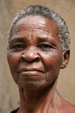 yaşlı kadın Uganda, Afrika
