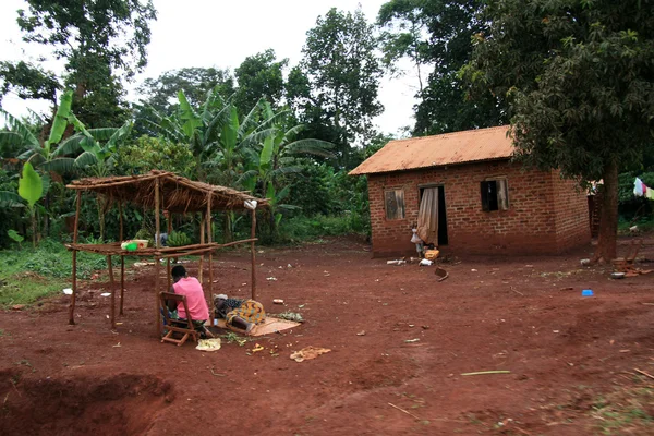 房子-神社-乌干达、 非洲 — 图库照片