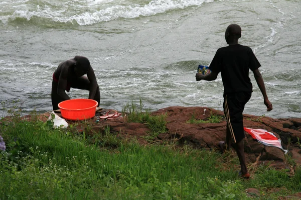 Местные - Уганда, Африка — стоковое фото