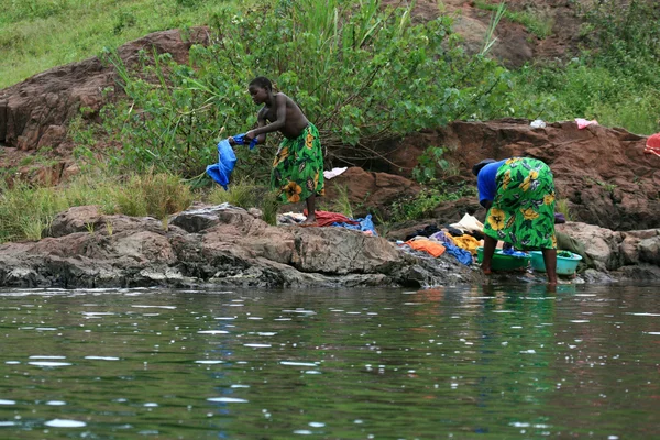 Nil - bujagali spada, rzeka w Ugandzie - perła Afryki — Zdjęcie stockowe