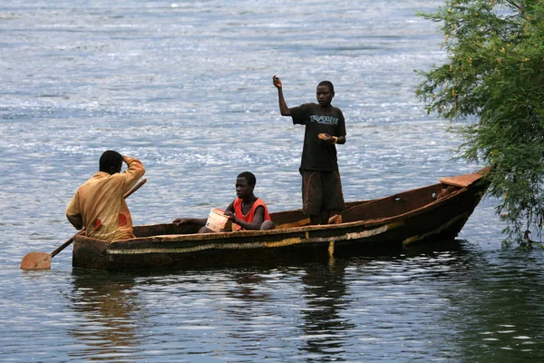 Нил - Буджагали-Фолс, река в Уганде — стоковое фото