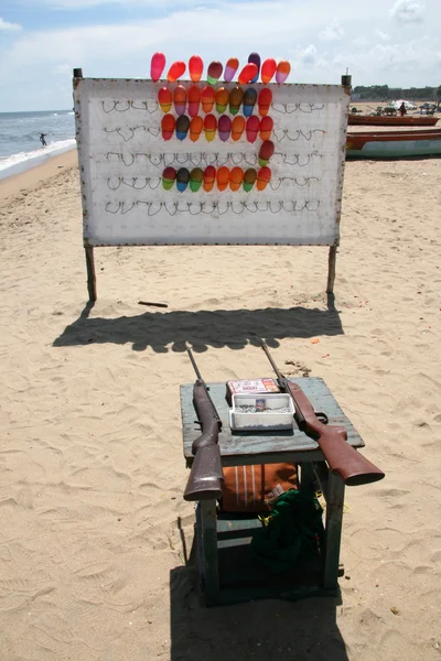 Campo de tiro - playa marina, chennai, india — Foto de Stock