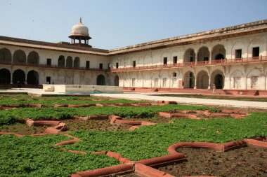 şiş mahal (cam Sarayı), agra fort, agra, Hindistan