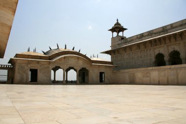 şiş mahal (cam Sarayı), agra fort, agra, Hindistan