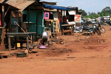 Shanty Town in Kampala - Uganda, Africa clipart