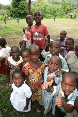 Yerel okul, uganda, Afrika