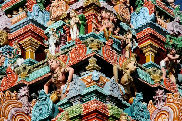 Detalle de talla - Templo de Kapaleeshwar, Chennai, India — Foto de Stock