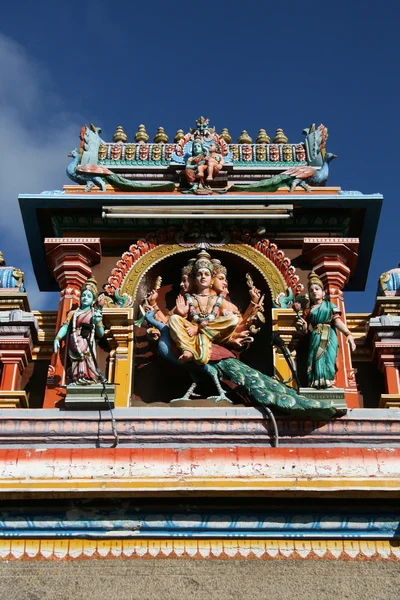 Gedetailleerde snijwerk - kapaleeshwar tempel, chennai, india — Stockfoto