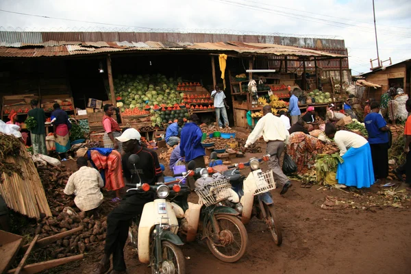カンパラ - ウガンダ、アフリカの貧民街 — ストック写真