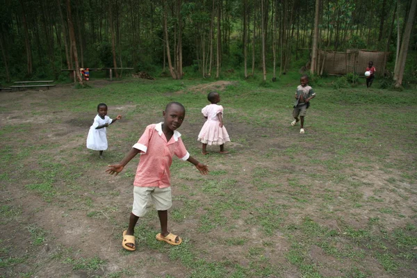 Lokale school, Oeganda, Afrika — Stockfoto
