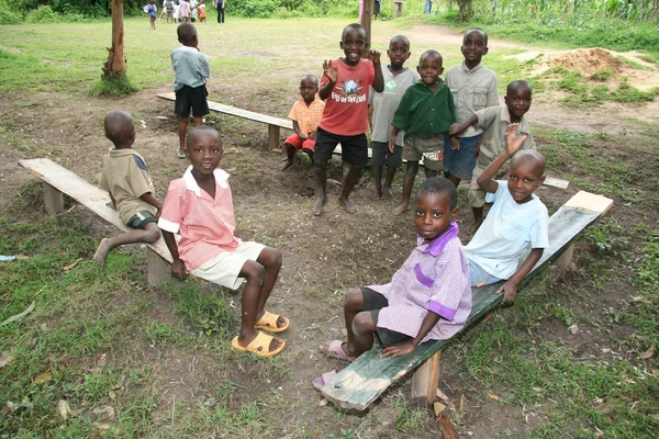 Τοπικό σχολείο, Ουγκάντα, Αφρική — Φωτογραφία Αρχείου