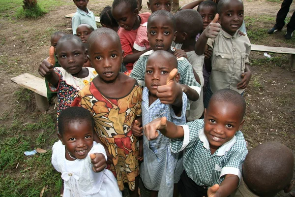 Místní škola, uganda, Afrika — Stock fotografie