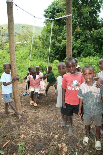 Lokale schule, uganda, afrika — Stockfoto