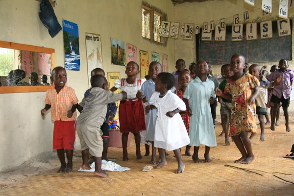 Escola local, Uganda, África — Fotografia de Stock