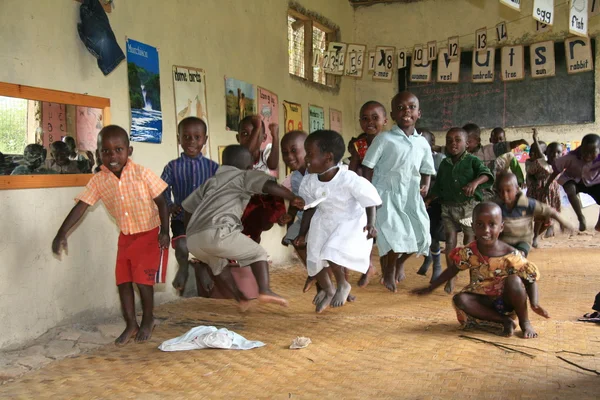 Yerel okul, uganda, Afrika — Stok fotoğraf