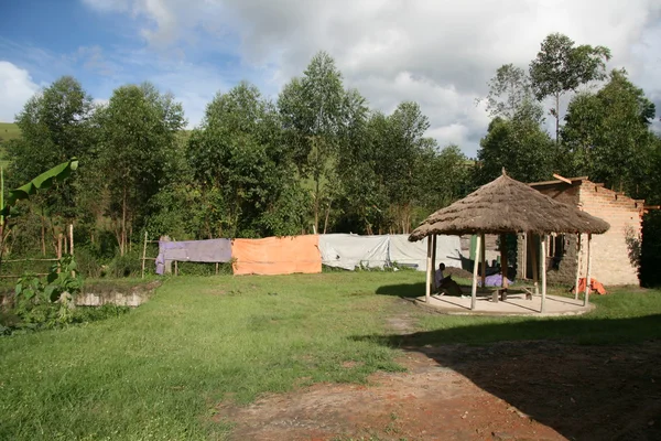 Village Rural Setting in Uganda — Stock Photo, Image
