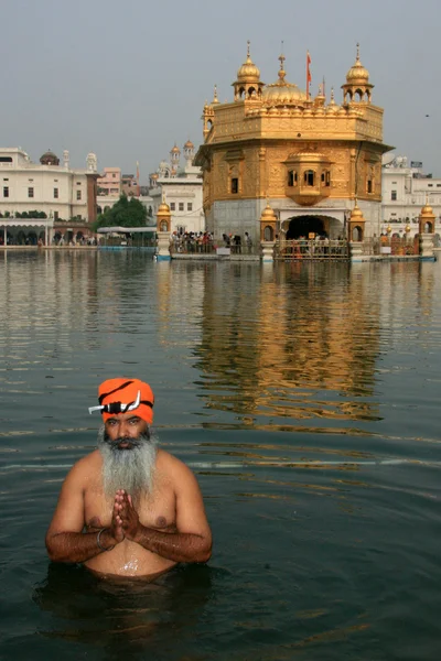 Gouden Tempel, amritsar, india — Stockfoto
