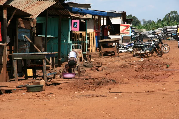Трущобы в Феале - Уганда, Африка — стоковое фото
