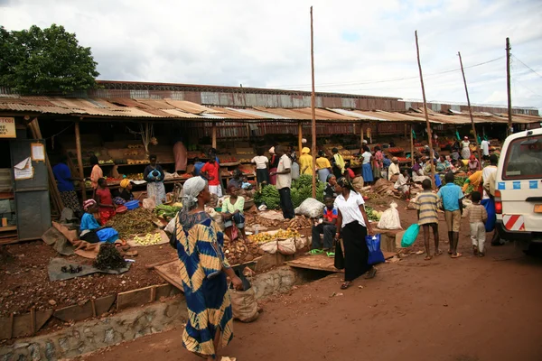 Shantytown i kampala - uganda, Afrika — Stockfoto