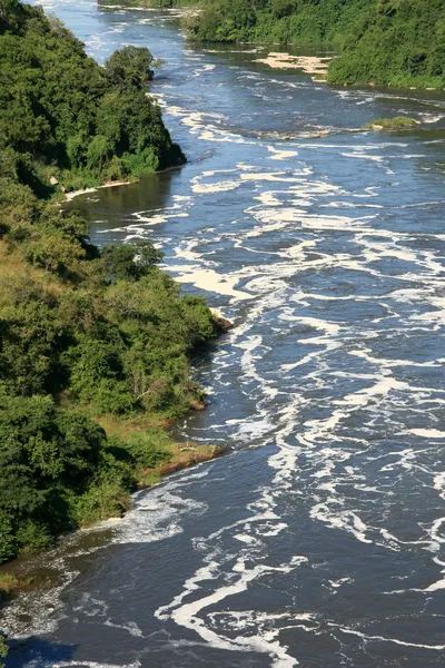 Dolina rzeki, uganda, Afryka — Zdjęcie stockowe