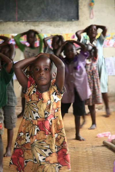 地元の学校、ウガンダ、アフリカ — ストック写真