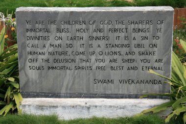 Swami Vivekanada Statue, India clipart